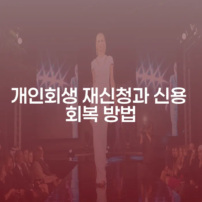 개인회생 재신청과 신용 회복 방법에 대해 고민 중이신가요?