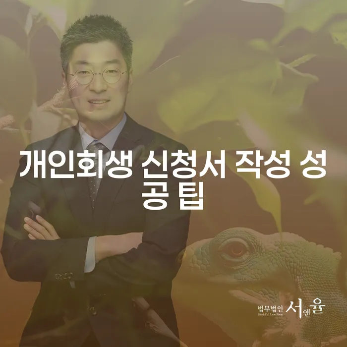 개인회생 신청서 작성 성공 팁은 무엇일까요?