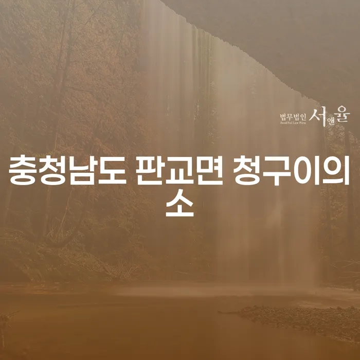 채무로 힘들어하는 당신, 충청남도 판교면 청구이의소에서 해결책을 찾을 수 있을까요?